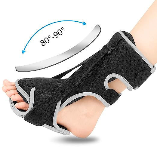 WOSHSHEN Plantar Fasciitis Night Splint, Adjustable Plantar Fasciitis Relief Night Splint for Women & Men, Relief Brace for Plantar Fasciitis Relief, Achilles Tendonitis and Foot Drop