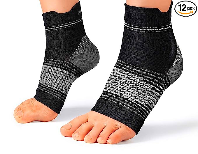 Plantar Fasciitis Sock (6 Pairs) for Men and Women, Compression Foot Sleeves with Arch and Ankle Support