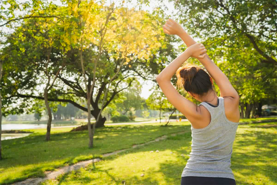 Warm up before running